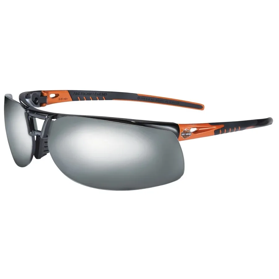 (image for) Harley Davidson Orange Black Frame Mirror Lens