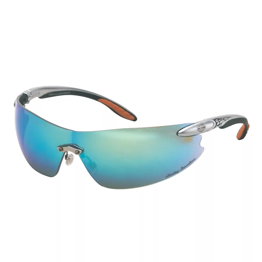 Harley Davidson Safety Glasses - Blue Mirror