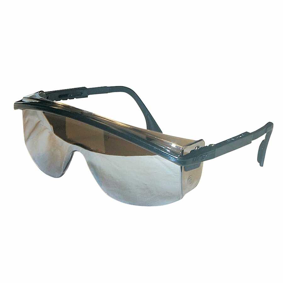 Duoflex Safety Glasses - Astrospec 3000 - Black/Mirror Lens