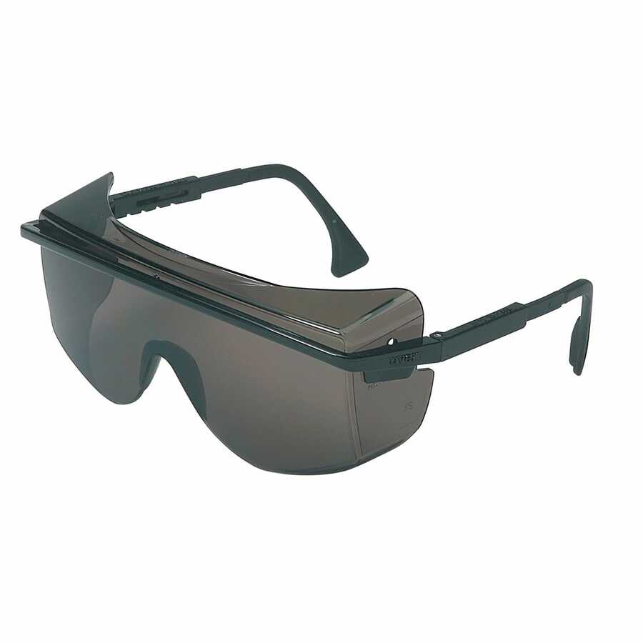 Uvex S2504 Black/Gray Over Glass Safety Glasses Astro OTG 3001 UVXS2504