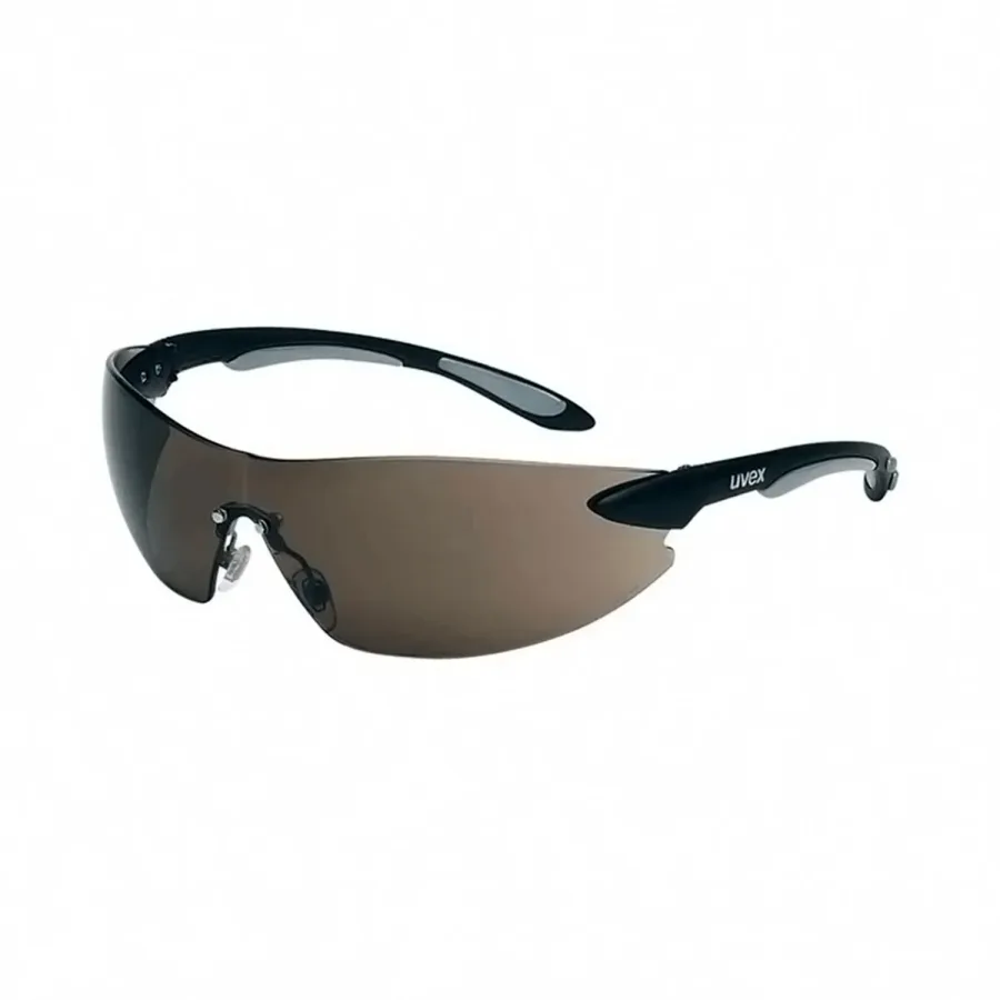 (image for) IGNITE SAFETY EYEWEAR BLACK/SILVER FRAME GREY LENS