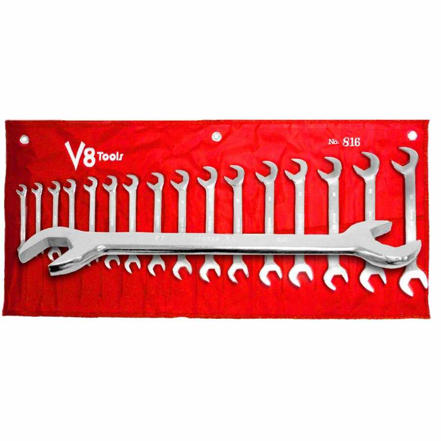 V8 HAND TOOLS Super Thin Wrench Set SAE 8pc 8308 