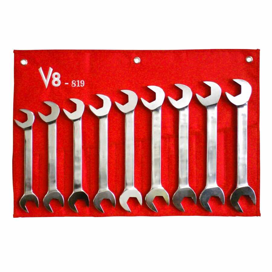 9 Piece Metric Jumbo Angle Head Wrench Set