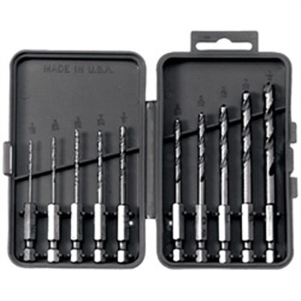 Vermont American | 13137 | Vermont American 10Pc Hex Shank Drill Bit Set Steel Durable