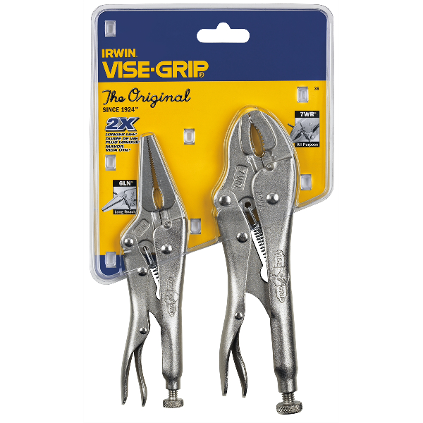 2 PC ORIGINAL LOCKING PLIERS SET