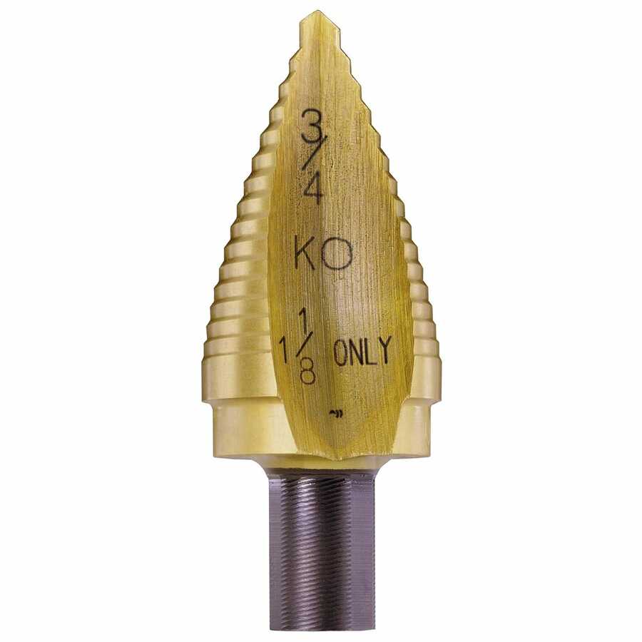 STEP DRILL TITANIUM, 3/4-1-1/8