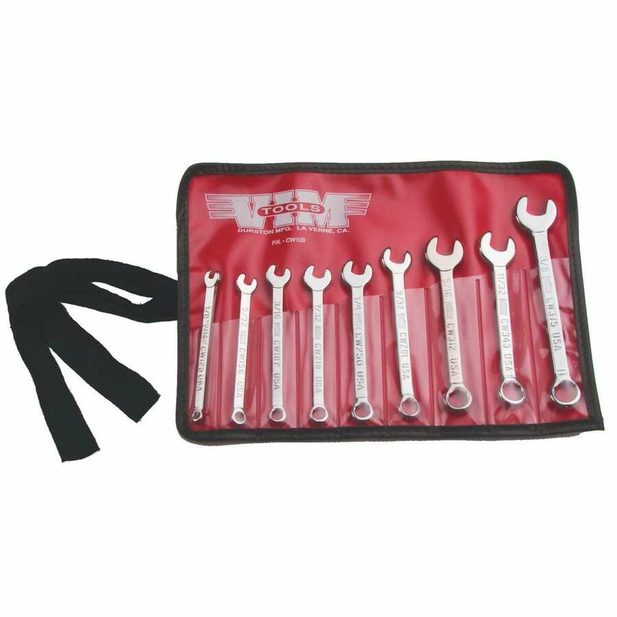 Miniature Combination Wrench Set 9-Pc