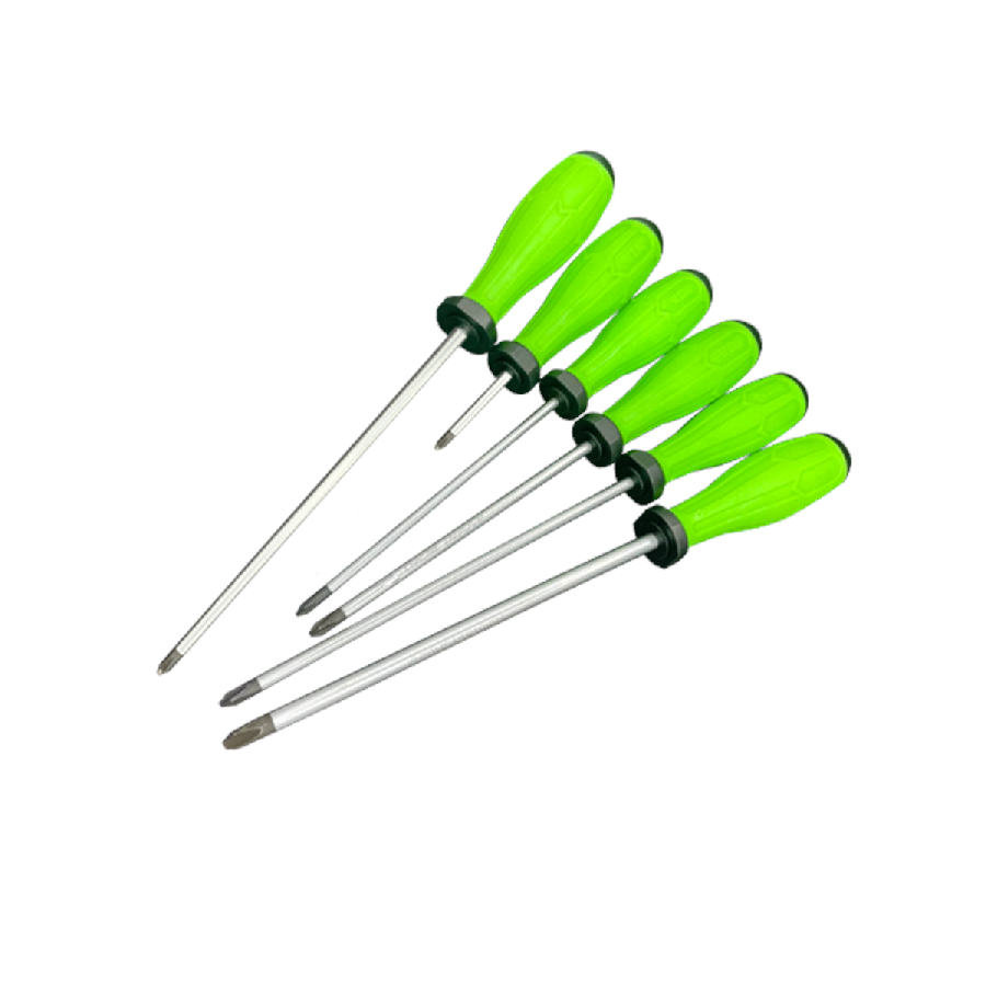 6 PC. PHILLIPS/FLAT SCREWDRIVER SET