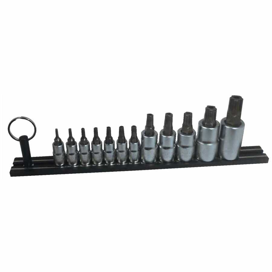 12pc Torx Plus-TP Driver Set on Black Magrail