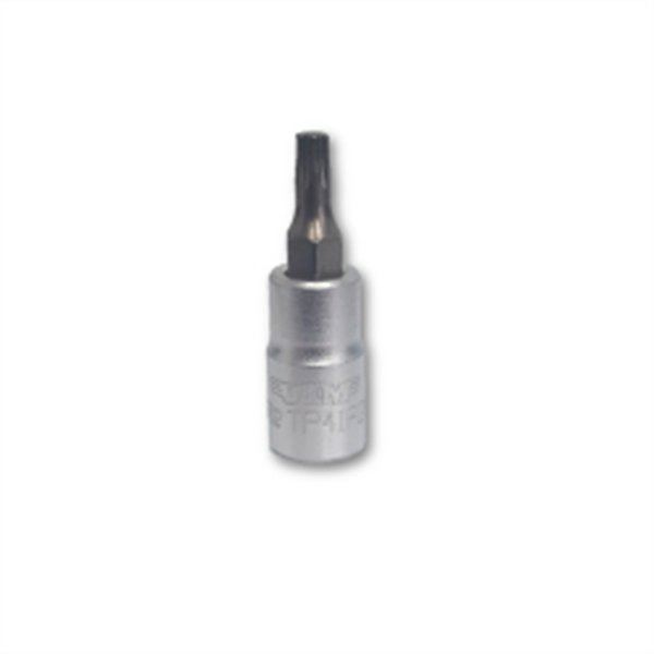 6 Pt Torx Plus Bit,Satin 1/4 sq dr holder