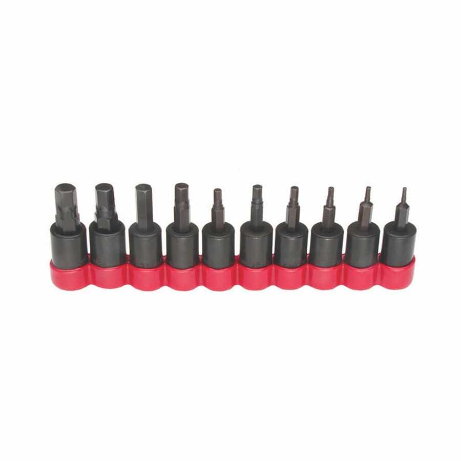 3/8 In Dr Metric Hex Driver Set - 10-Pc