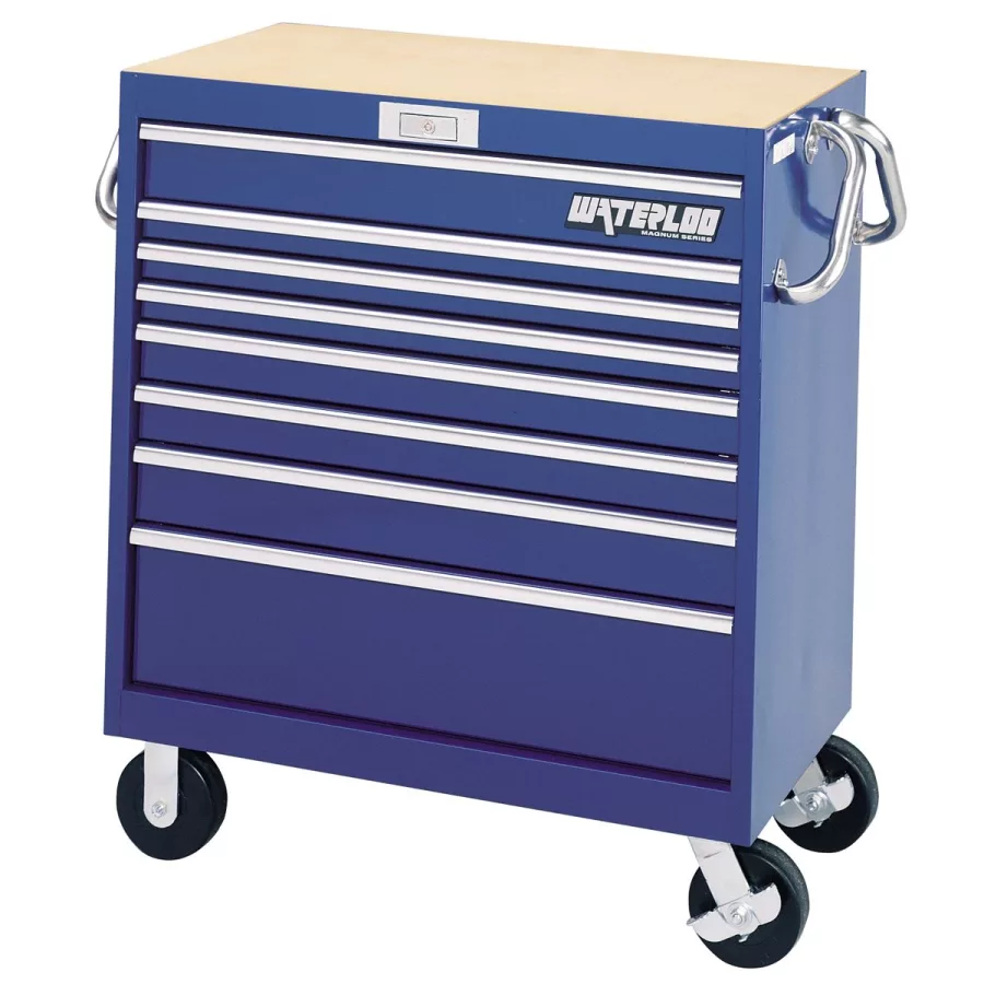 Magnum Series 8-Drawer Tool Cart - 36 In W Blue