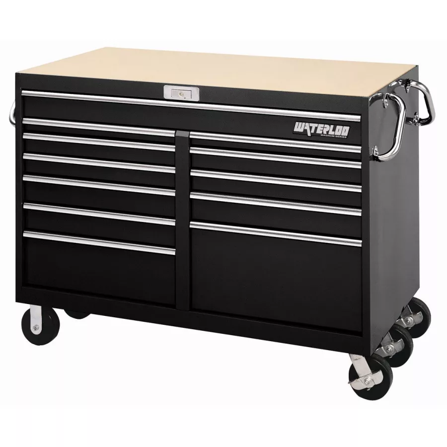 Magnum 12-Drawer Tool Cart - 56 In - Black