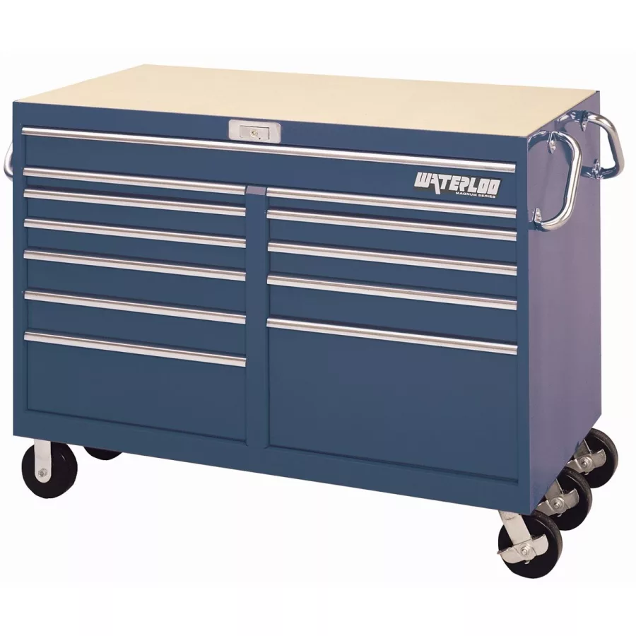 Magnum 12-Drawer Tool Cart - 56 In - Blue Magnum 12-Drawer Tool Cart - 56 In - Blue