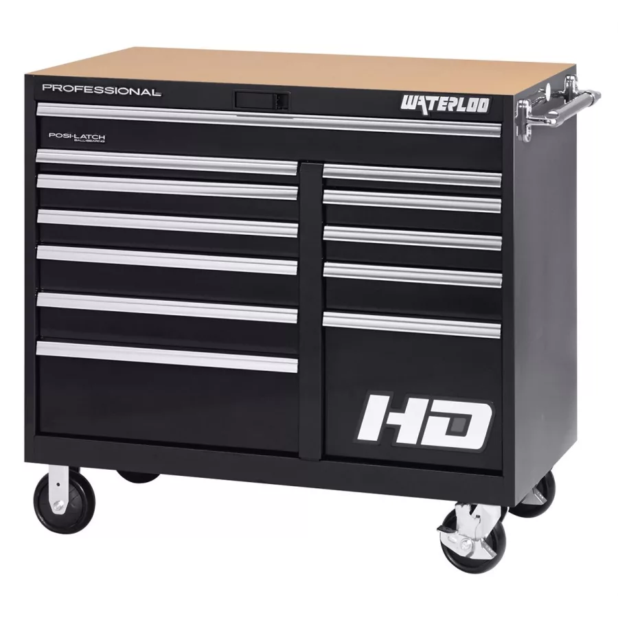 46" Wide x 24" Deep 12-Drawer Cabinet - Black