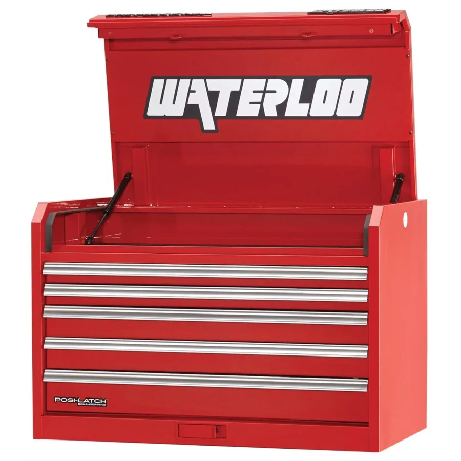 36" Wide x 21" Deep 5-Drawer Chest - Red