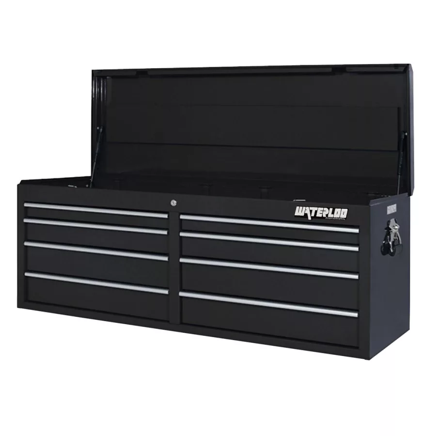 52 In. Black 8-Drawer Tool Chest w/Liners