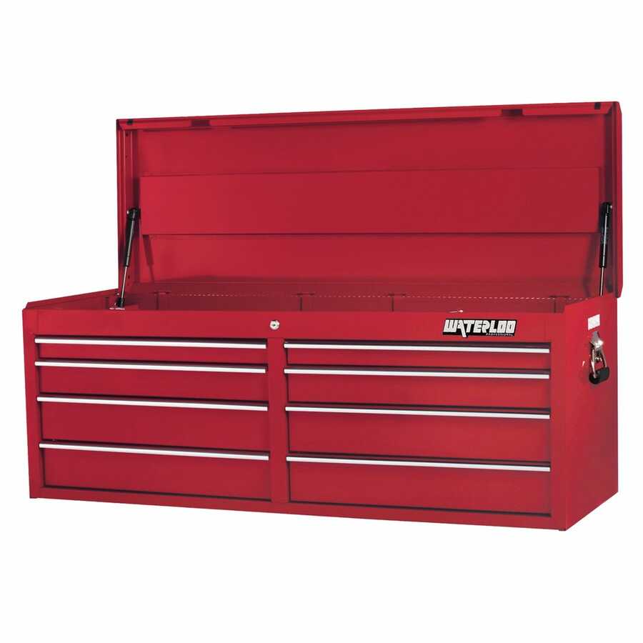 52 Inch Red 8-Drawer Tool Chest w Liners
