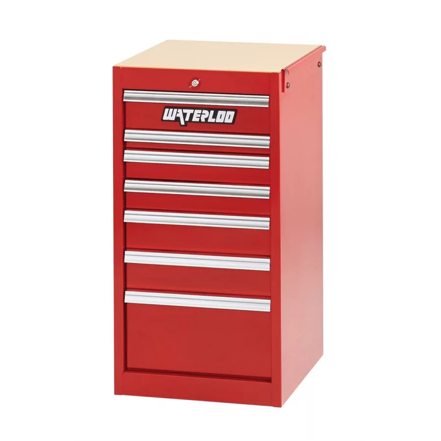 7-Drawer Side Cabinet - Red
