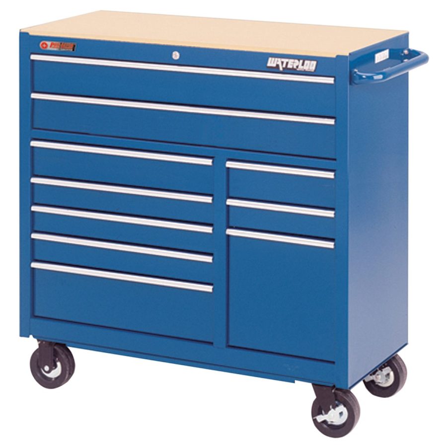 40" 10 Drawer Blue Tool Cabinet
