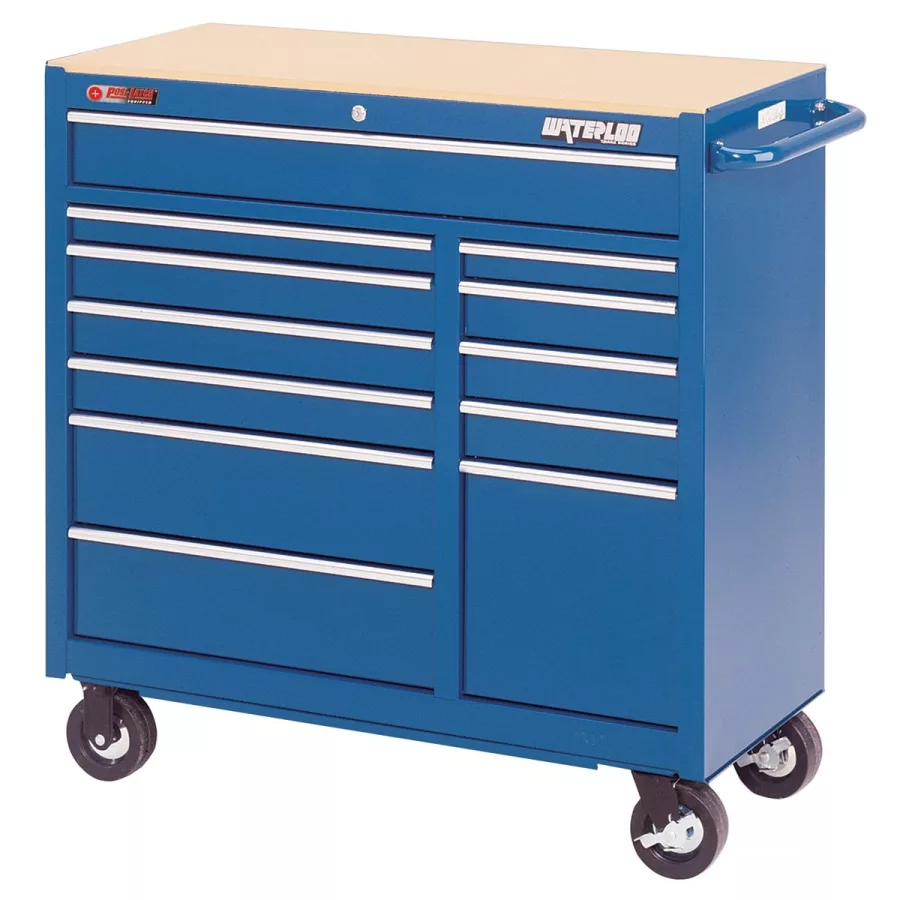Traxx 12-Drawer Tool Cart - Blue