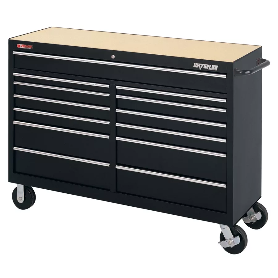 Traxx 13-Drawer Tool Cart - 58.50 In - Black