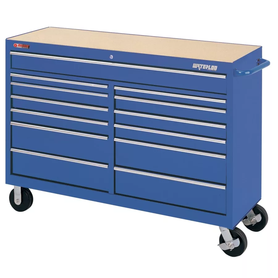 Traxx 13-Drawer Tool Cart - 58.50 In - Blue