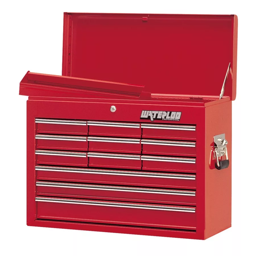 Pro Series 12-Drawer Chest 12 In D - Red