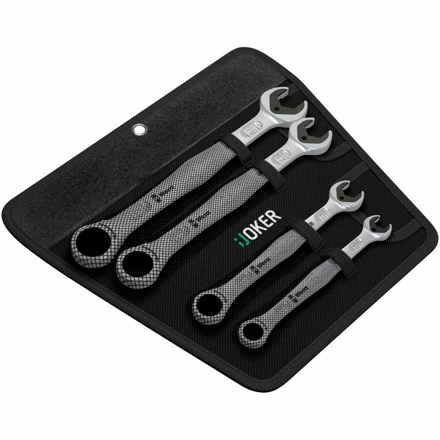 4 pc Joker Metric Ratcheting Comb. Wrench Set