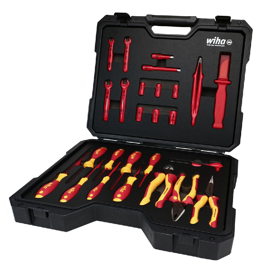 Insulated 26 Piece Tool Set with Sockets, Ratchets, Extension Ba
