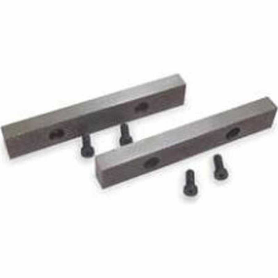 Serrated Jaw Steel Inserts 6-1/2" with Screws