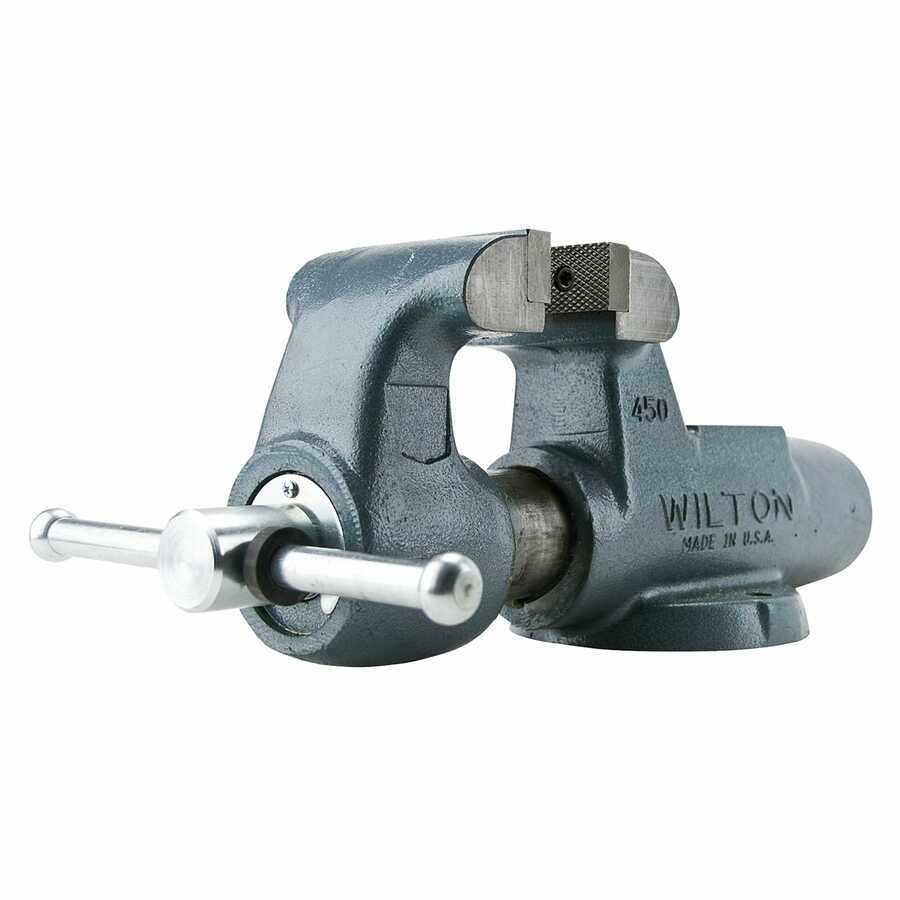 400N Machinist's Vise with Stationary Base, 4" Jaw Width, 6-1/2"