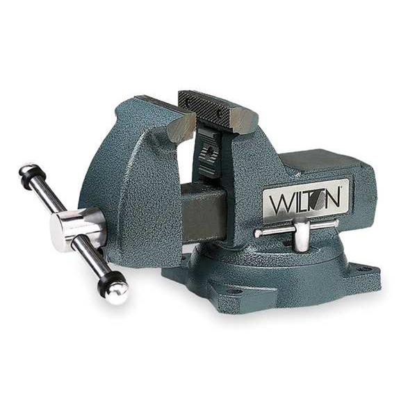 748A 740 Series Mechanics Vise with Swivel Base, 8" Jaw Width, 8