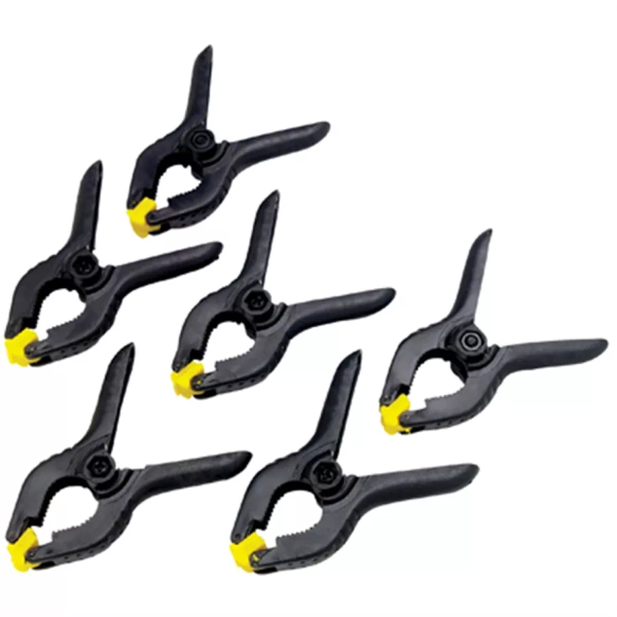 6pc 1-1/4" Spring Clamp Set