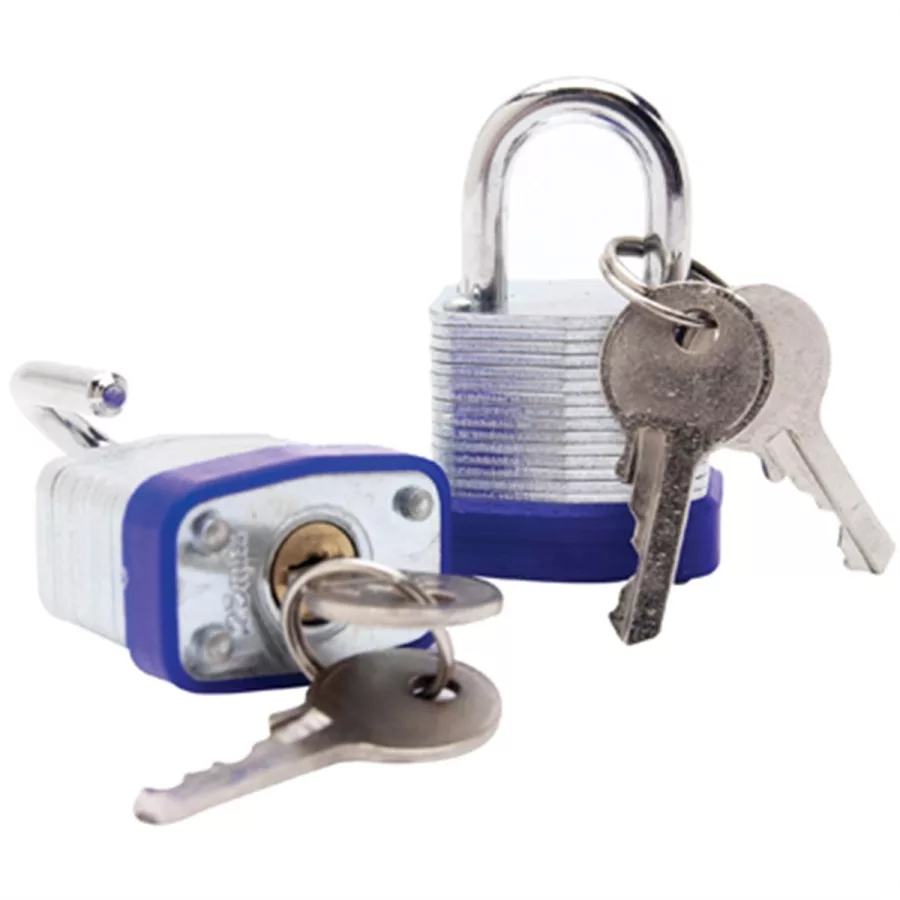 2pc Laminated Steel Padlock Se