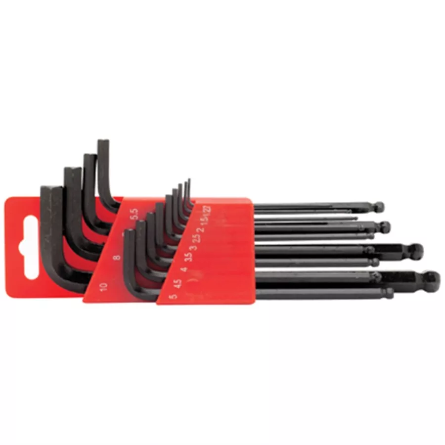 13 pc Ball End Hex Key Set - M 13 pc Ball End Hex Key Set - M
