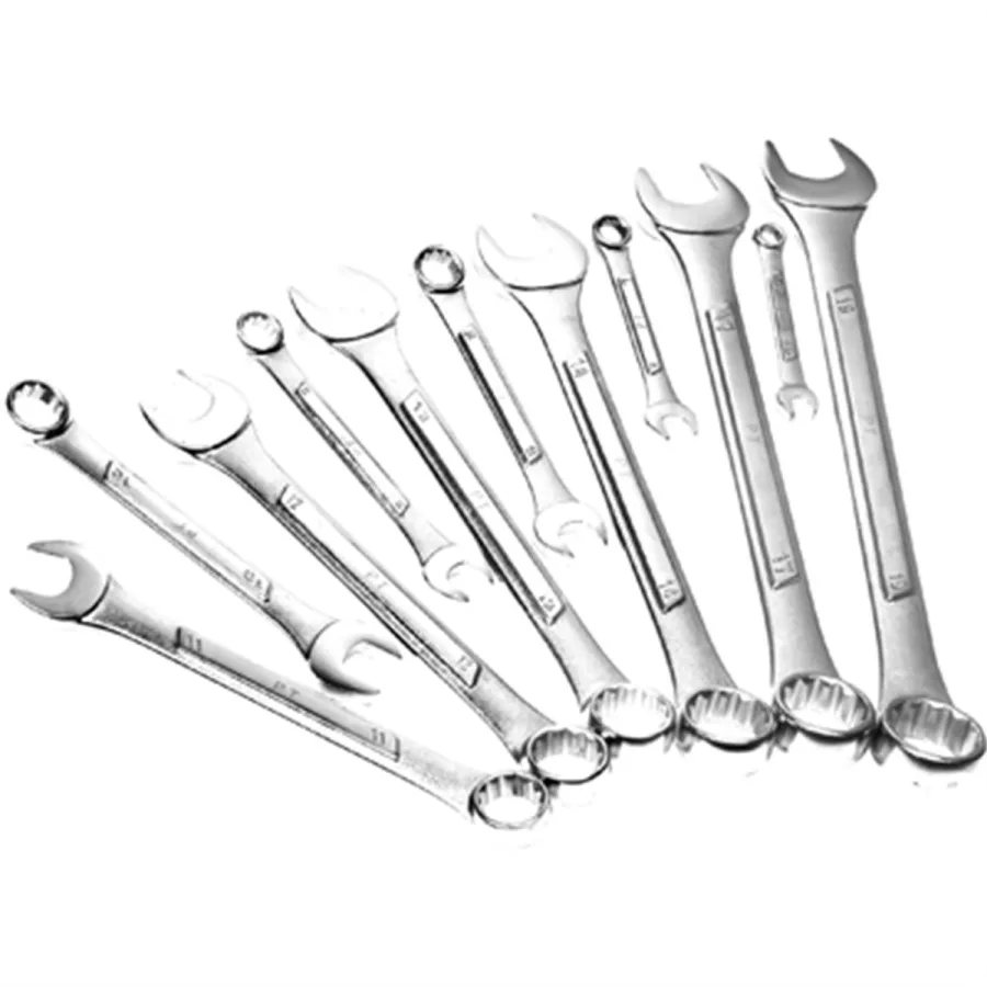 12 Pc MM Wrench Set w/Rack