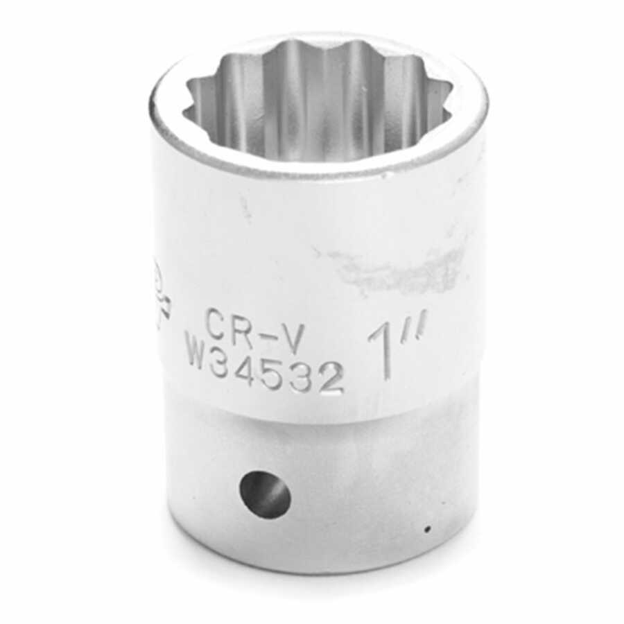 3/4" Dr 12pt Std Socket 1"