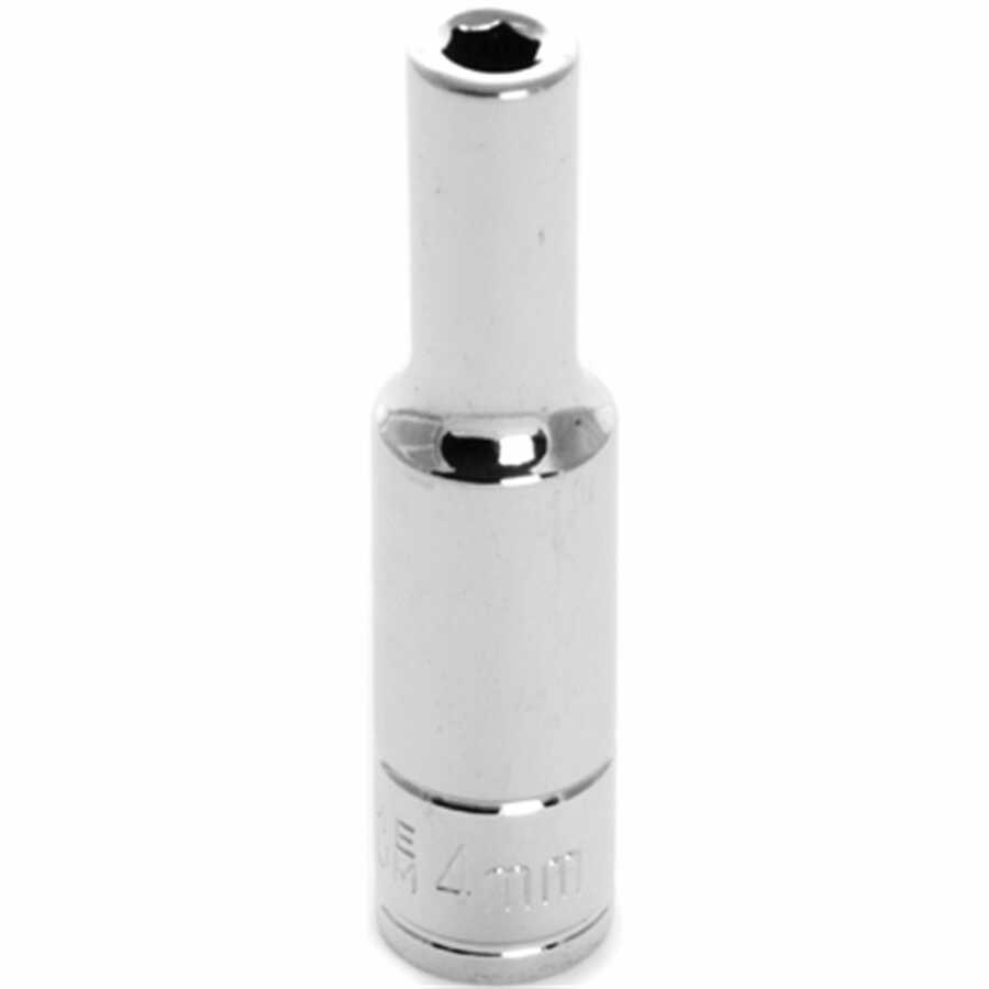 1/4'' Dr 6pt Deep Socket 4mm