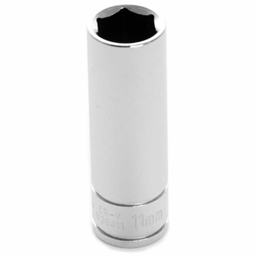 1/4'' Dr 6pt Deep Socket 11mm