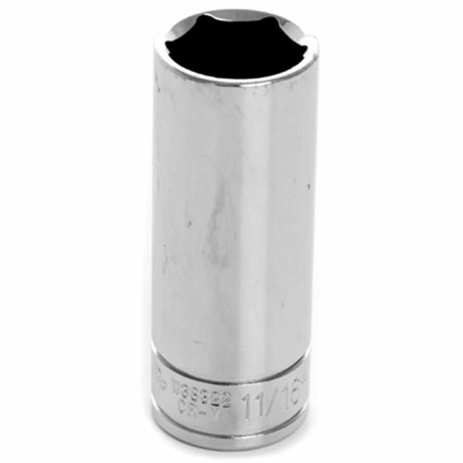 3/8'' Dr 6pt Deep Socket 11/16