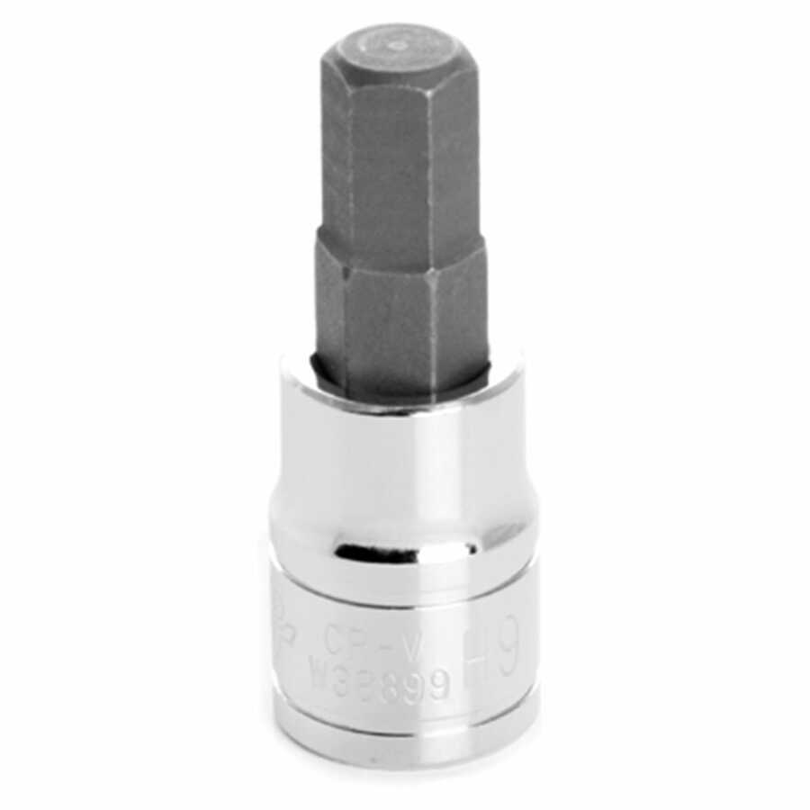 3/8" Dr Hex Bit Socket 9mm