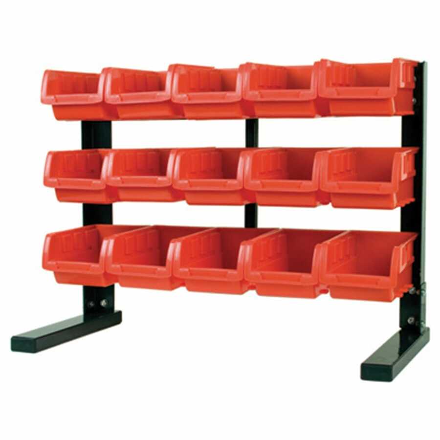 15 Bin Table Top Storage Rack