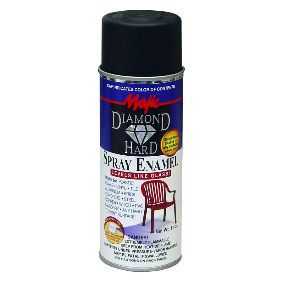 Majic Diamondhard Spray Enamel, Gloss Black Majic Diamondhard Spray Enamel, Gloss Black