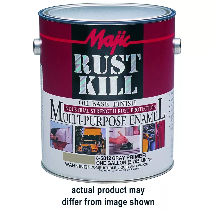 (image for) Majic Rust Kill Multi Purpose Enamel, Gallon Red Oxide Primer