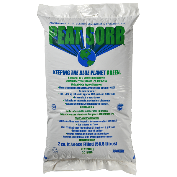 Peat Sorb absorbent; 1 Each for 2 cu/ft.