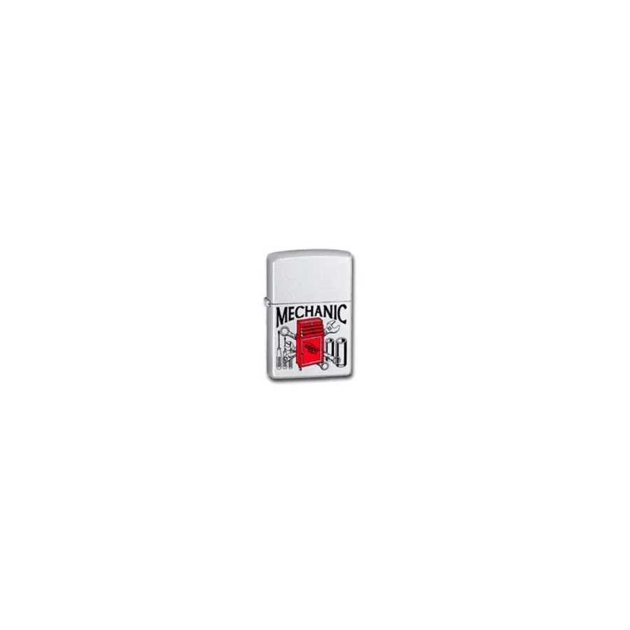 Mechanic Logo Stainless Steel Zippo Lighter Mechanic Logo Stainless Steel Zippo Lighter
