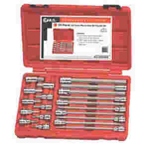 3/8 Inch Drive Metric Hex Bit Socket Set - 20 Pc