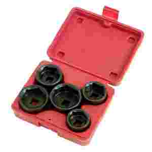 3/8 In Dr End Cap Oil/Fuel Filter Socket Set - 5-P...