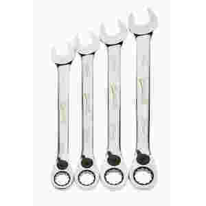 4 pc Metric Reversible Ratcheting Combination Wren...